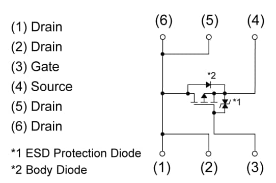 ROHM Semiconductor RRQ030P03HZG p-Kanal-Fahrzeug-MOSFET